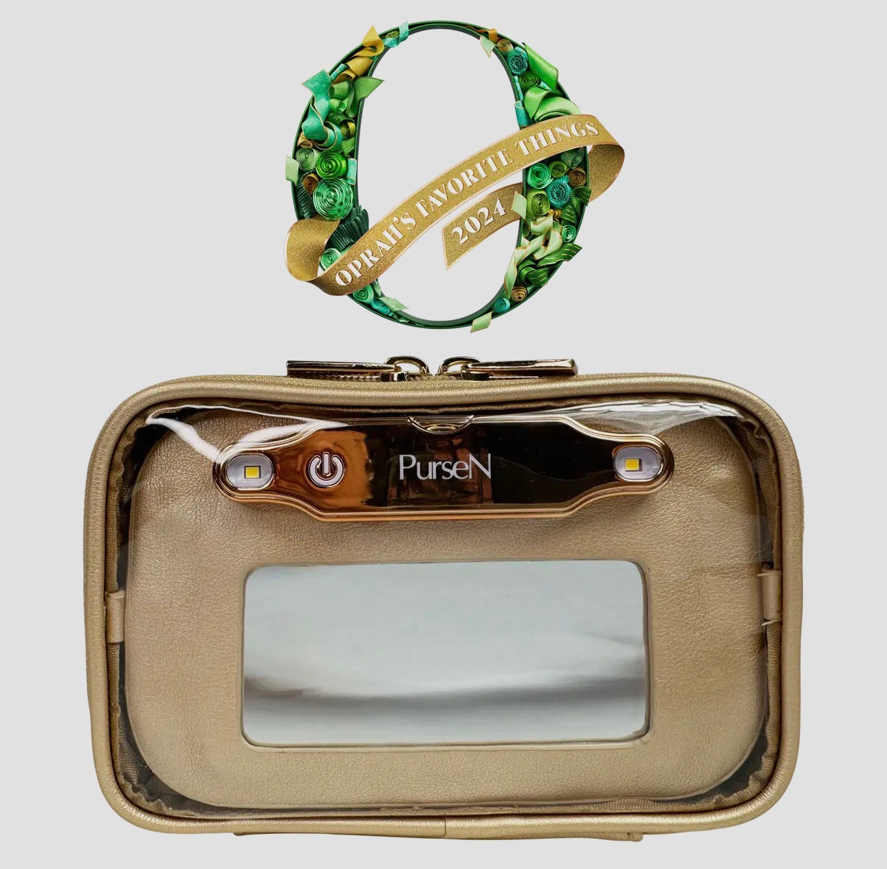 Littmini • Lighted Mirror Case • Gold Luster