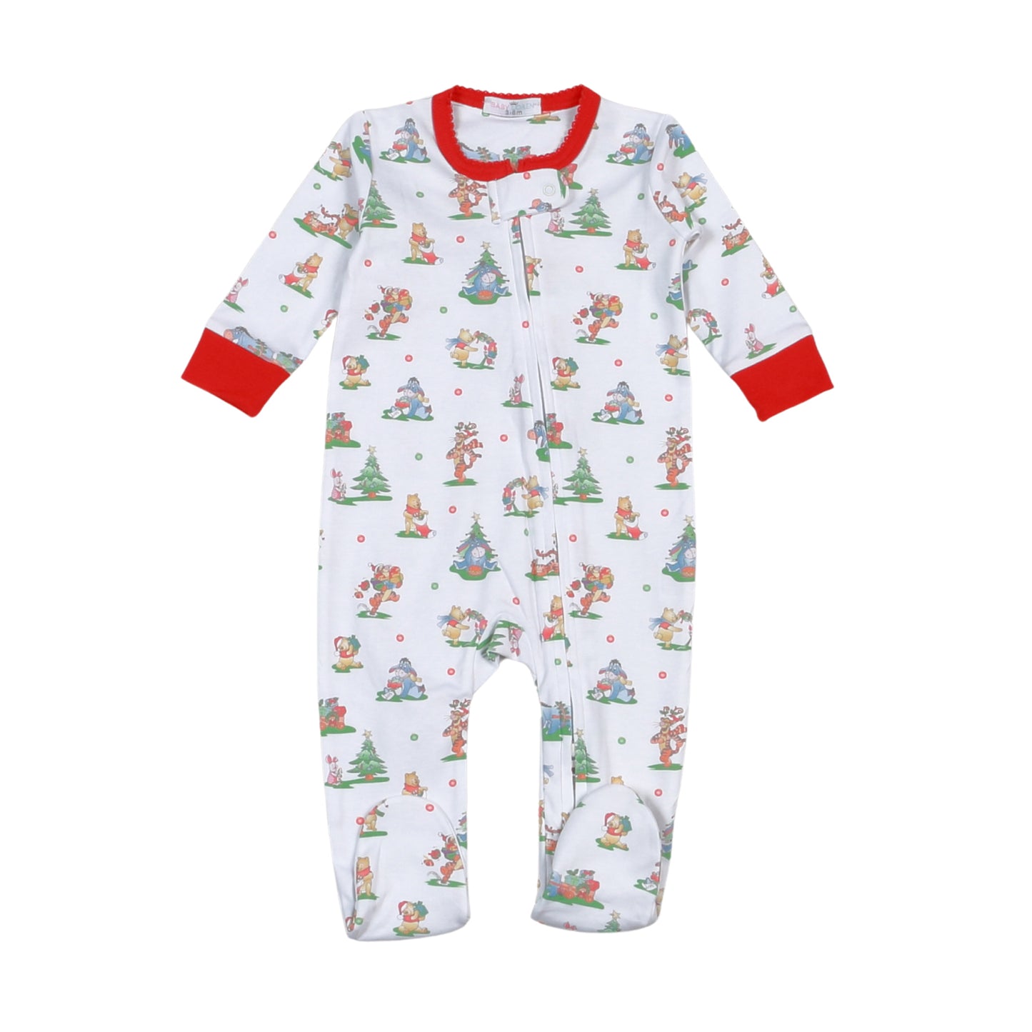 Jingle Bear Joy Zip Footie