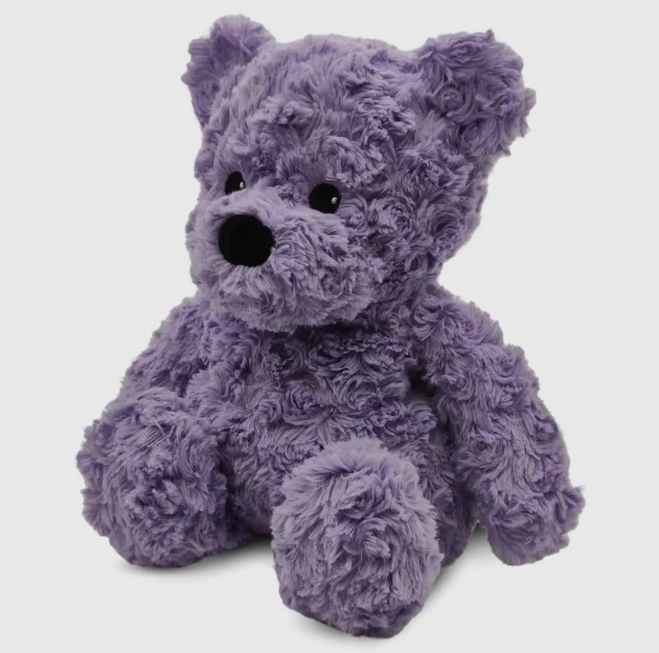 Purple curly bear warmie