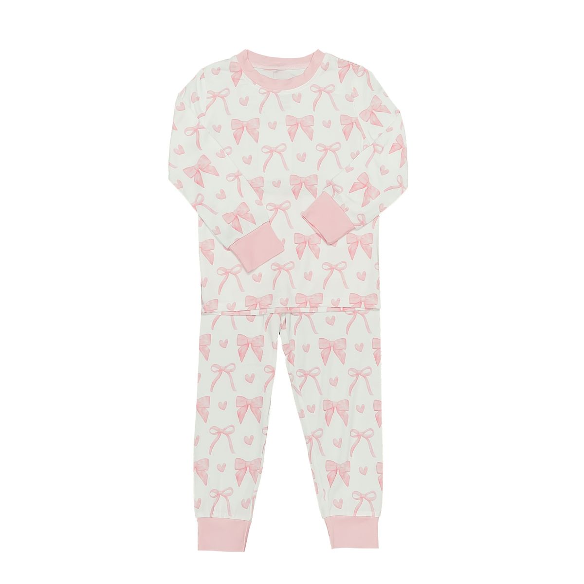Bow Bamboo 2-Piece PJ Set - Belle Cher