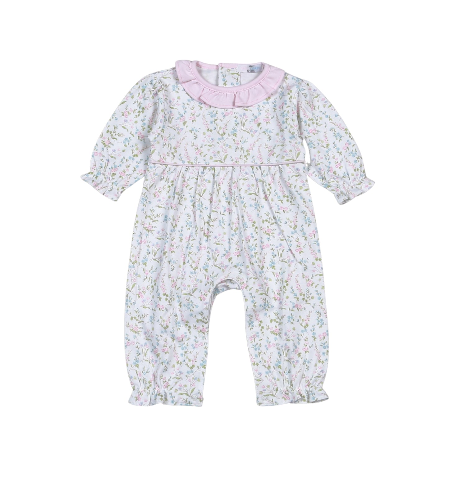 Vivian Floral Pima Romper Baby Loren