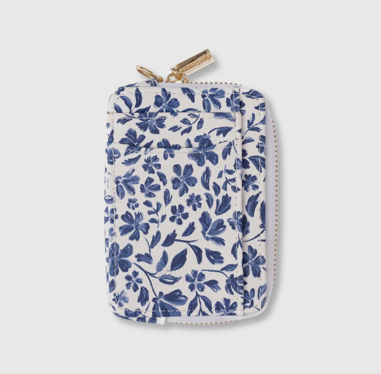 Porcelain Floral Zip Wallet- EBD