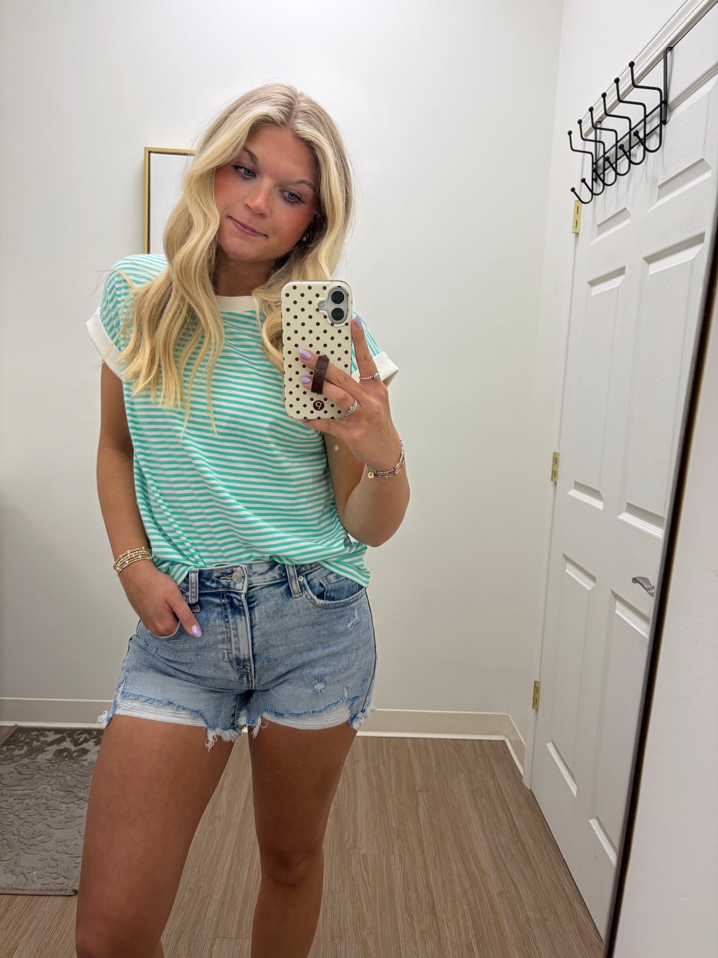 Stripe Everyday Top| Turquoise