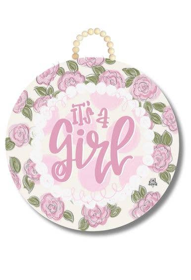 It's a Girl Large Door Hanger