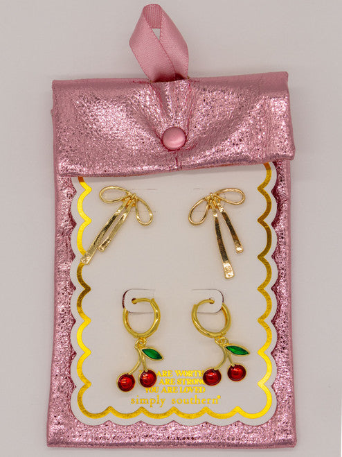 Cherry Earrings - Simply Southern