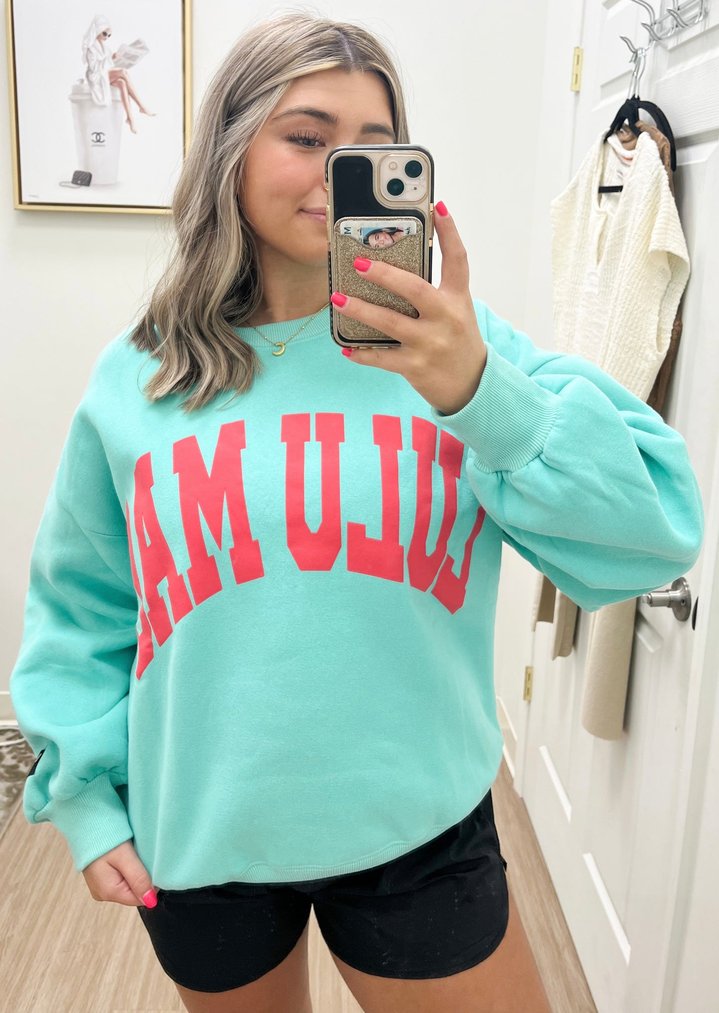 Lulu Mac Mint Sweatshirt