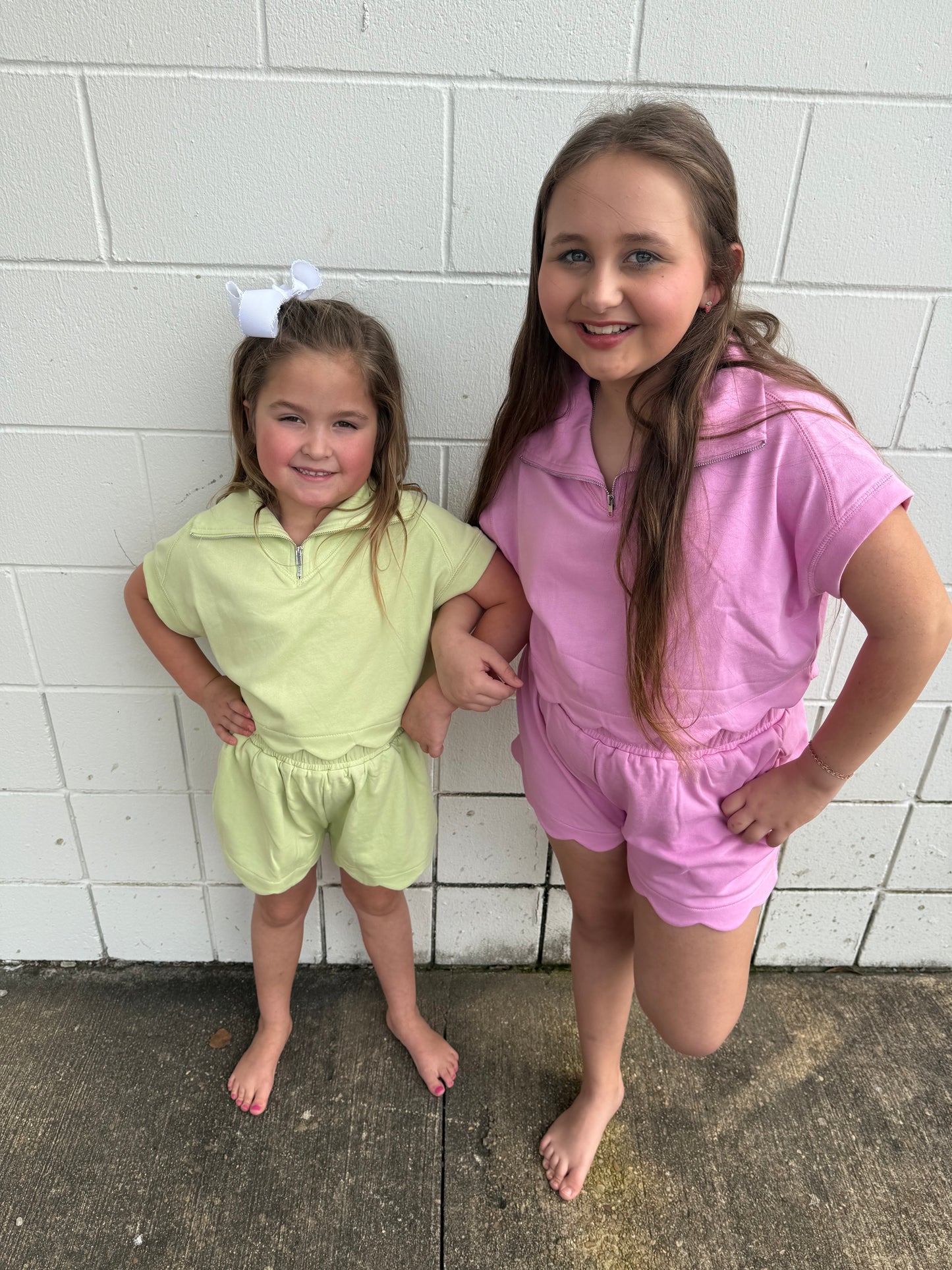 Scallop Tween Set | Pink