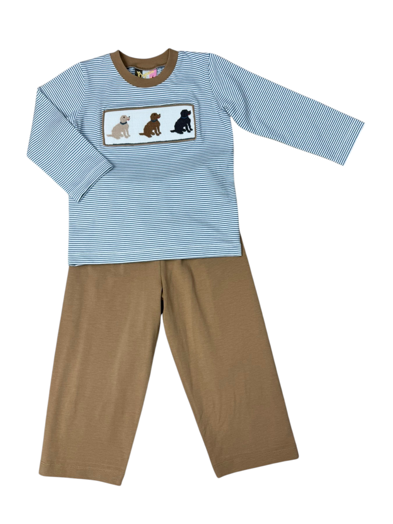 Lab Trio Smocked Boy Pant Set Banana Split