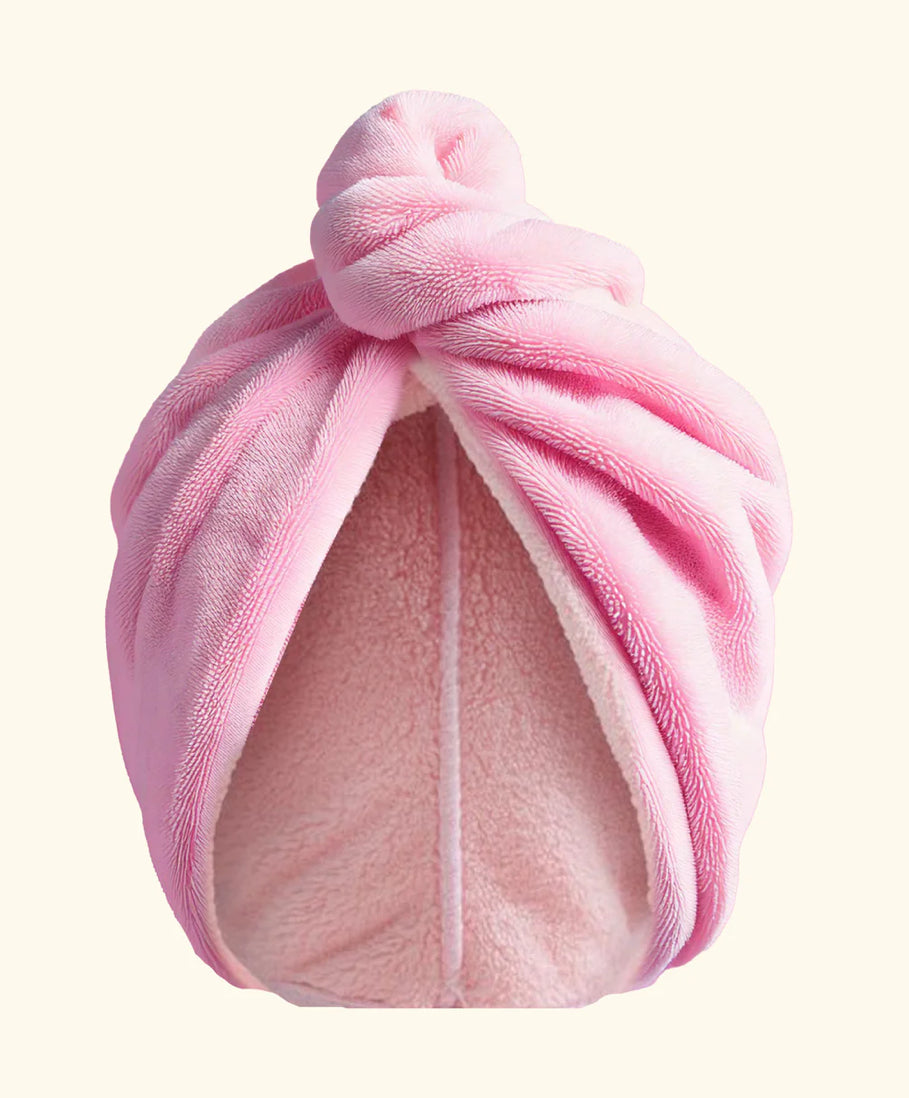 Pink Towel Head Wrap