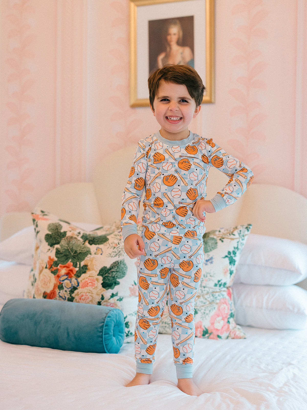 Baseball Bamboo Pjs Set