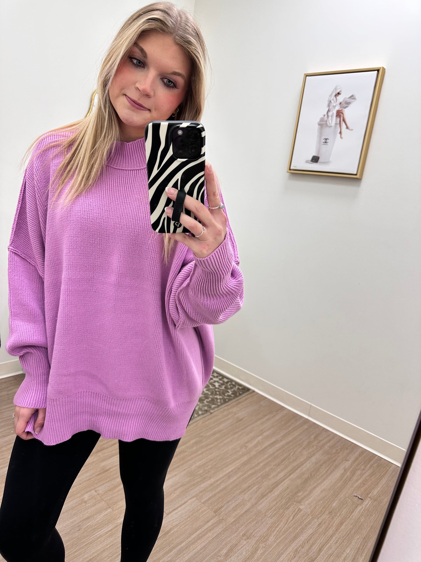 Magenta Oversized Sweater