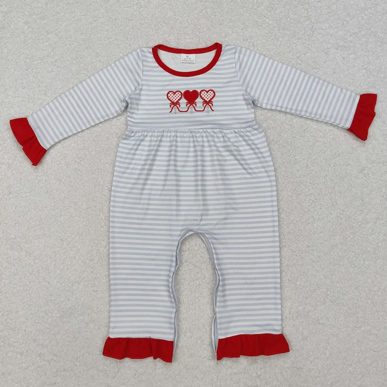 Valentine hearts girl romper