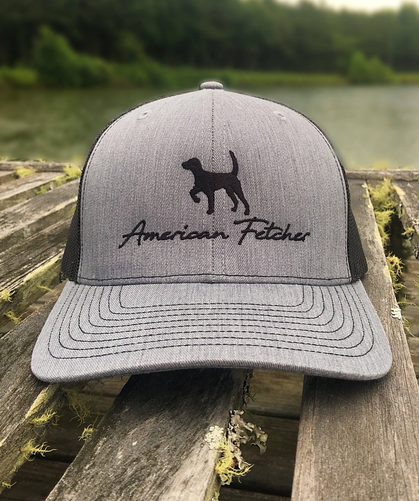 American Fetcher Heather Grey/Black Setter