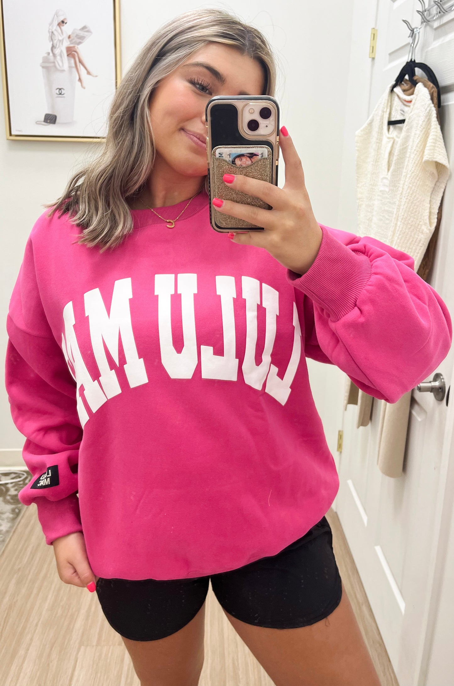 Lulu Mac Hot Pink Sweatshirt