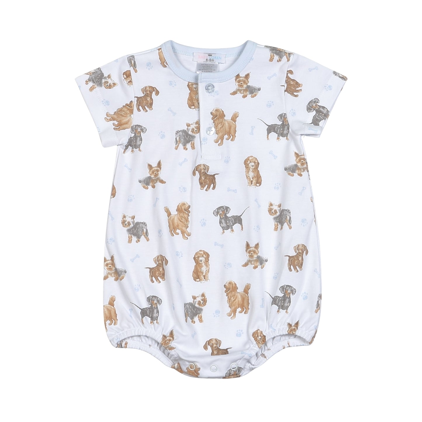 Blue puppy pals pima bubble
