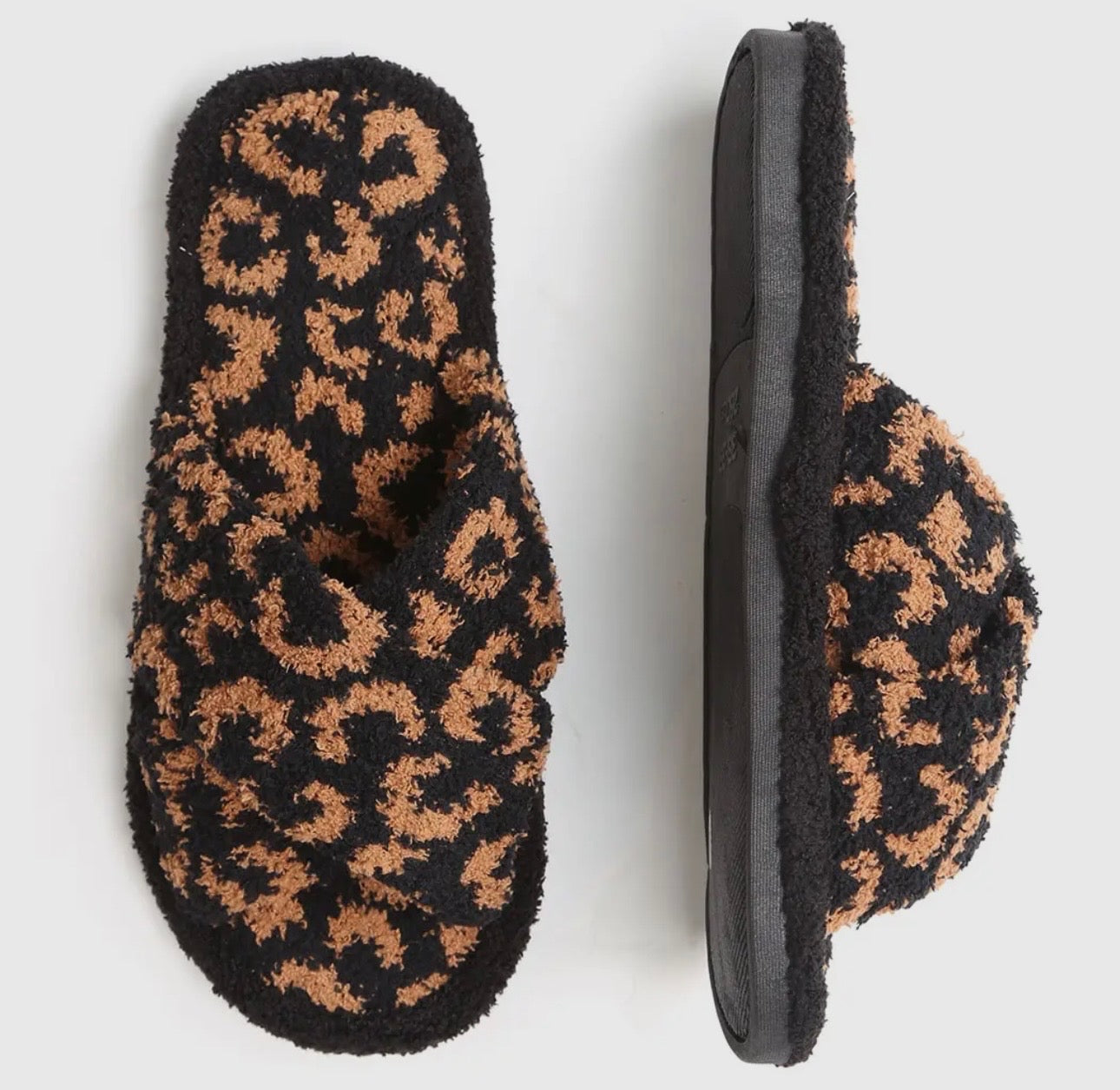 Mocha Cheetah Slippers