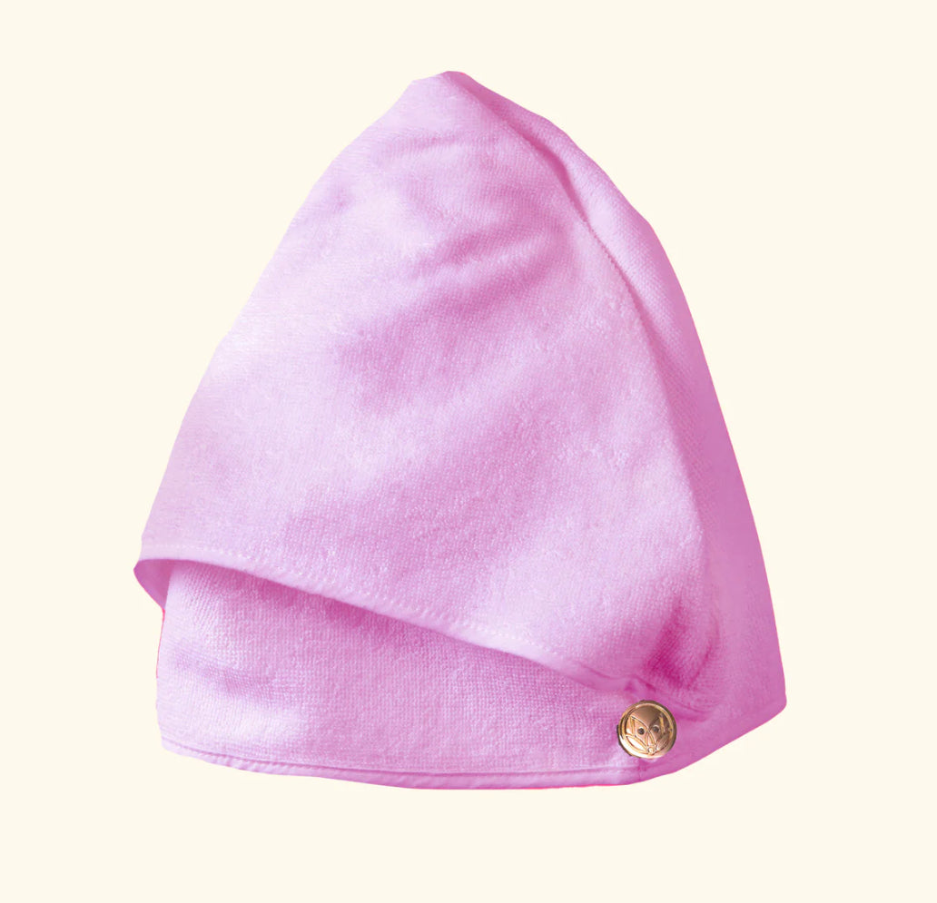 Pink Towel Head Wrap
