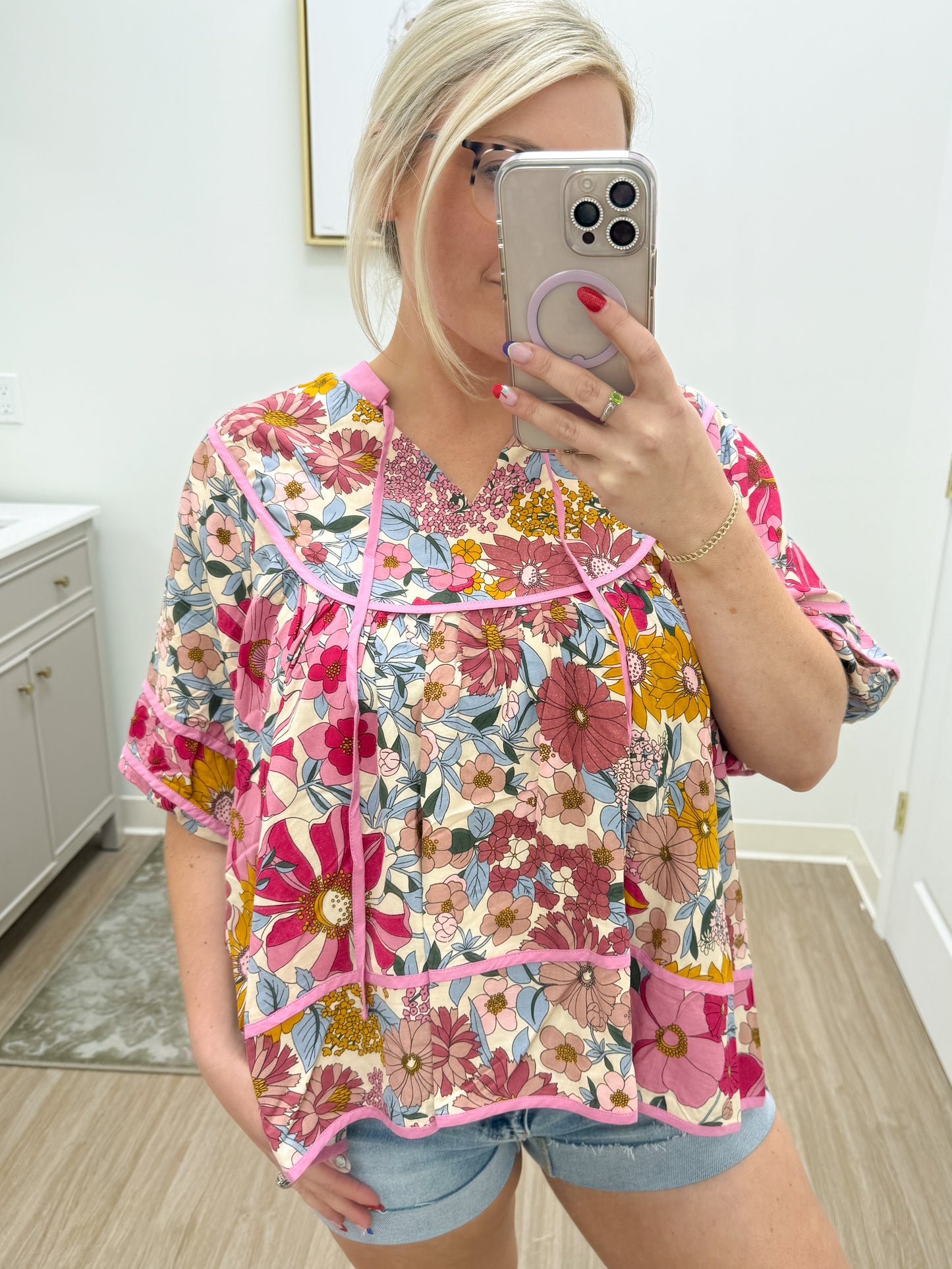 Mauve Gardens Top