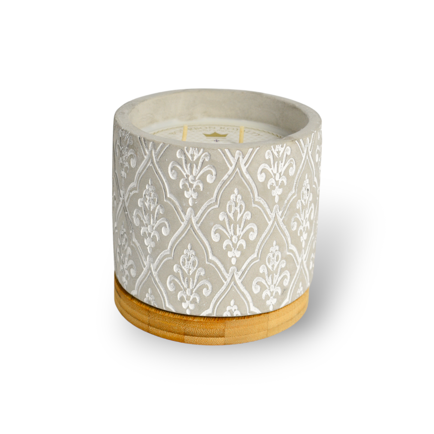 White Linen 16 OZ Damask Stone