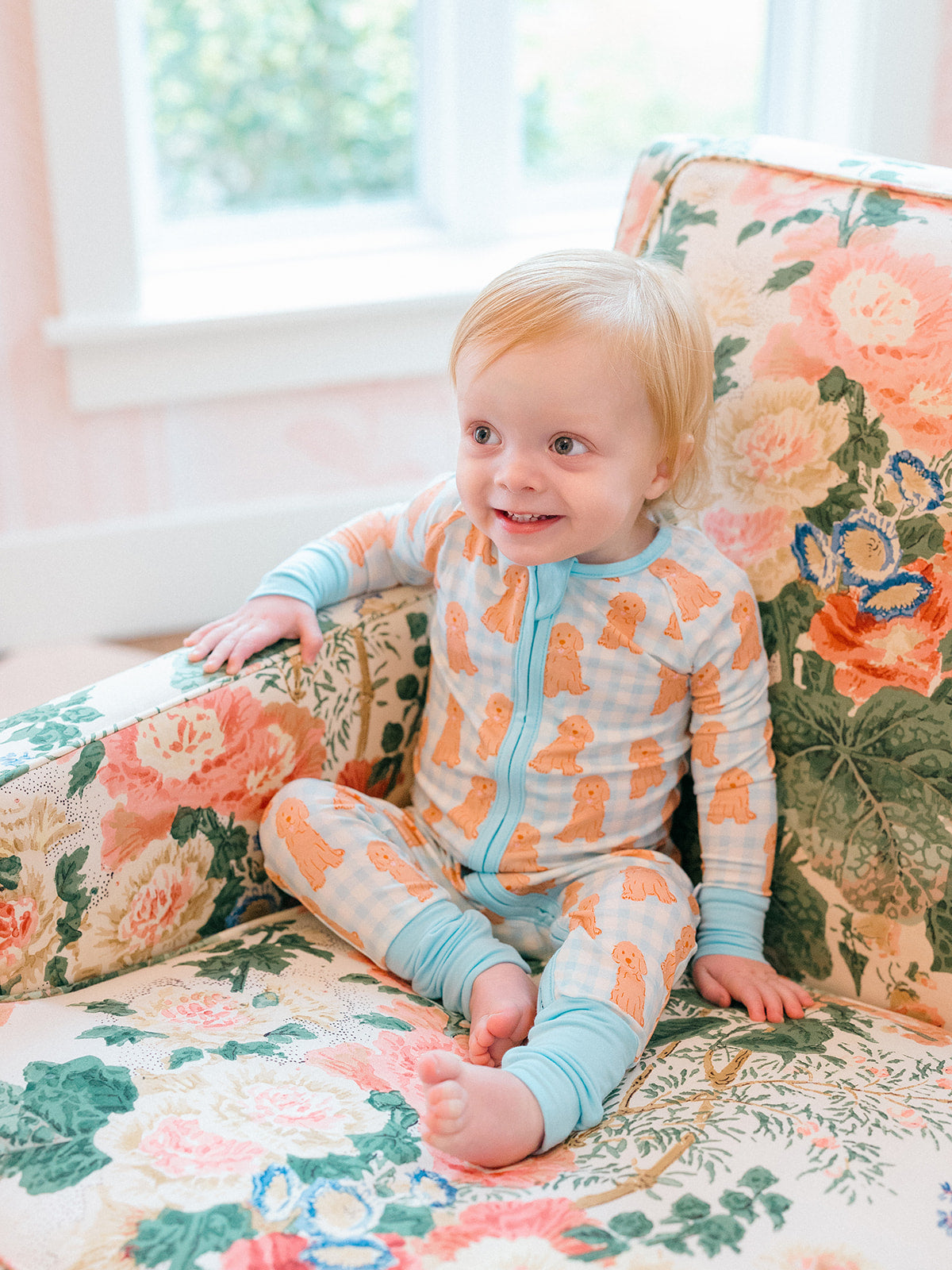 Blue Dog Bamboo PJs Zippy