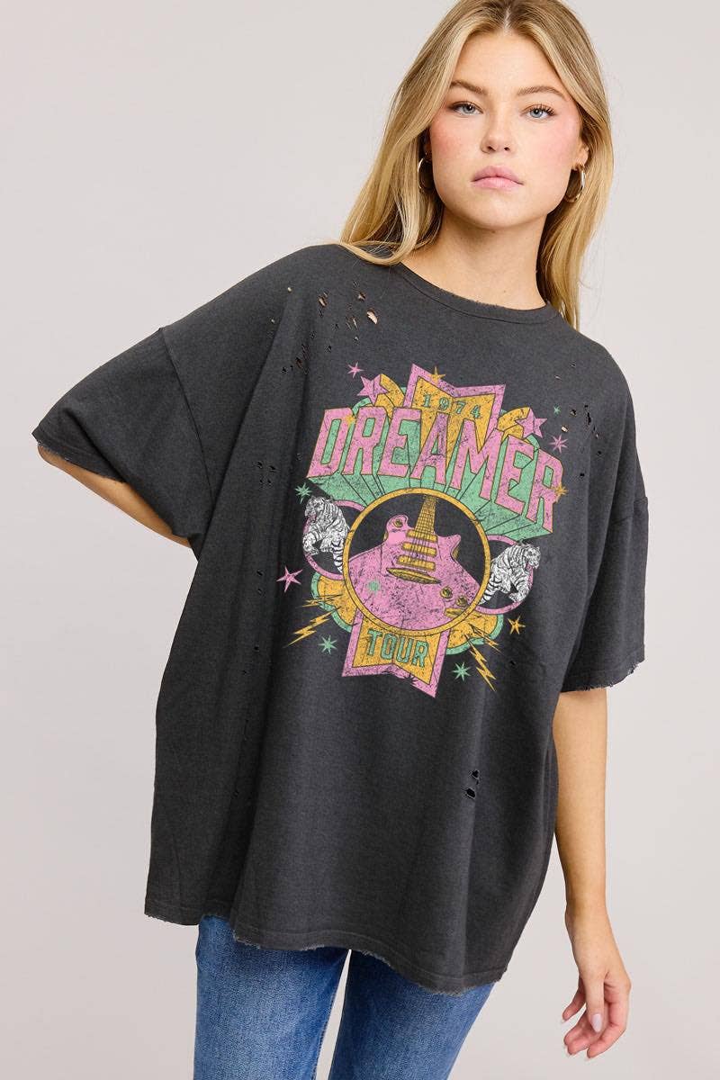 1974 Dreamer Tour Graphic Oversized Seamless Tee