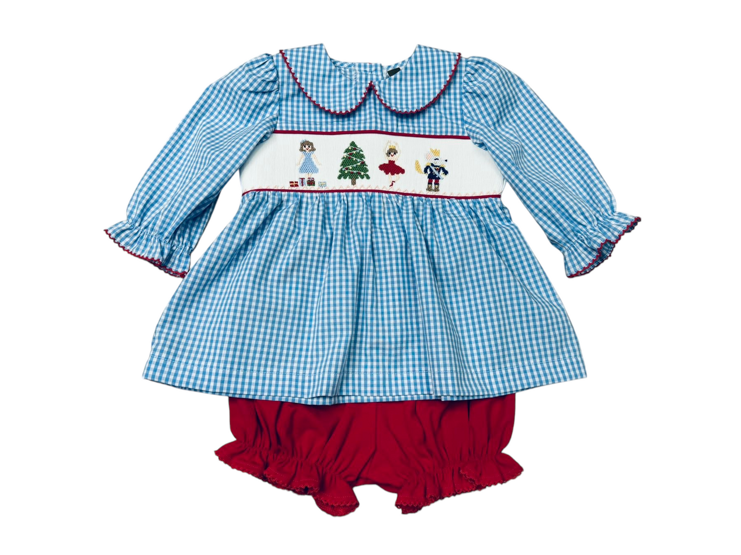 Nutcracker Smocked Bloomer Set Banana Split