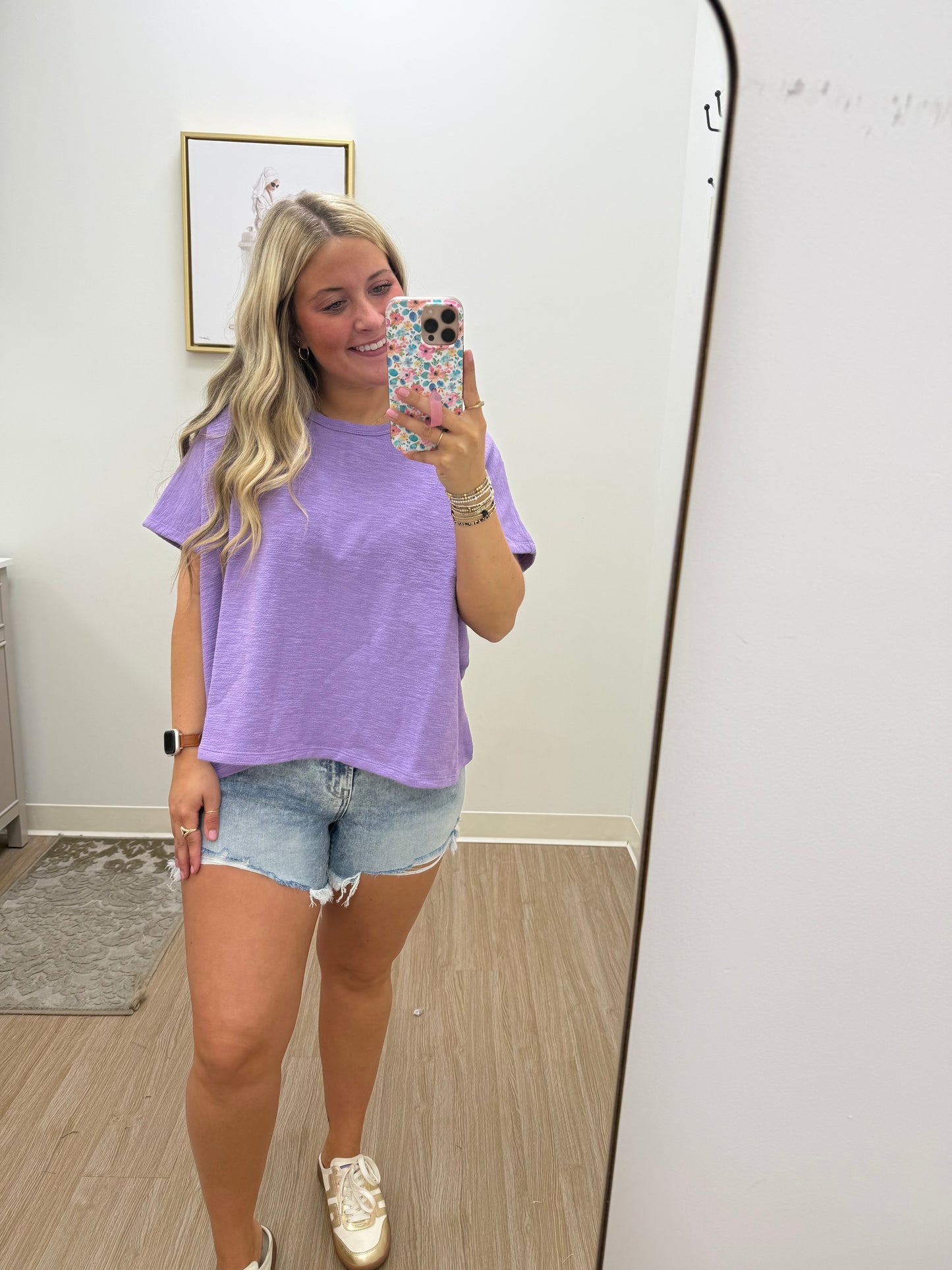 Lavender oversized tee