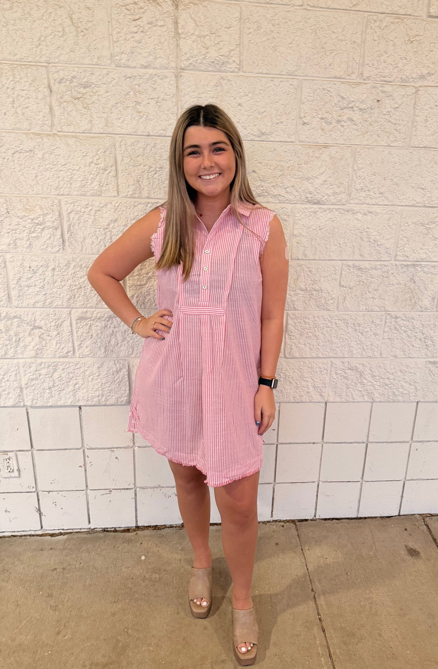 Pink Lemonade Stripe Dress