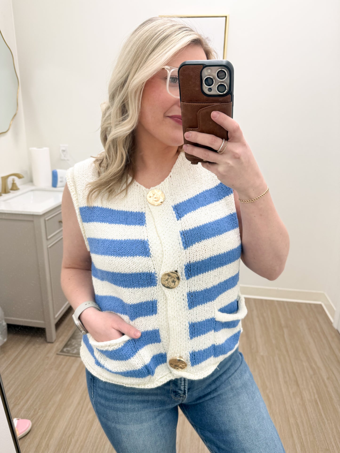 Blue Skies Knit Vest