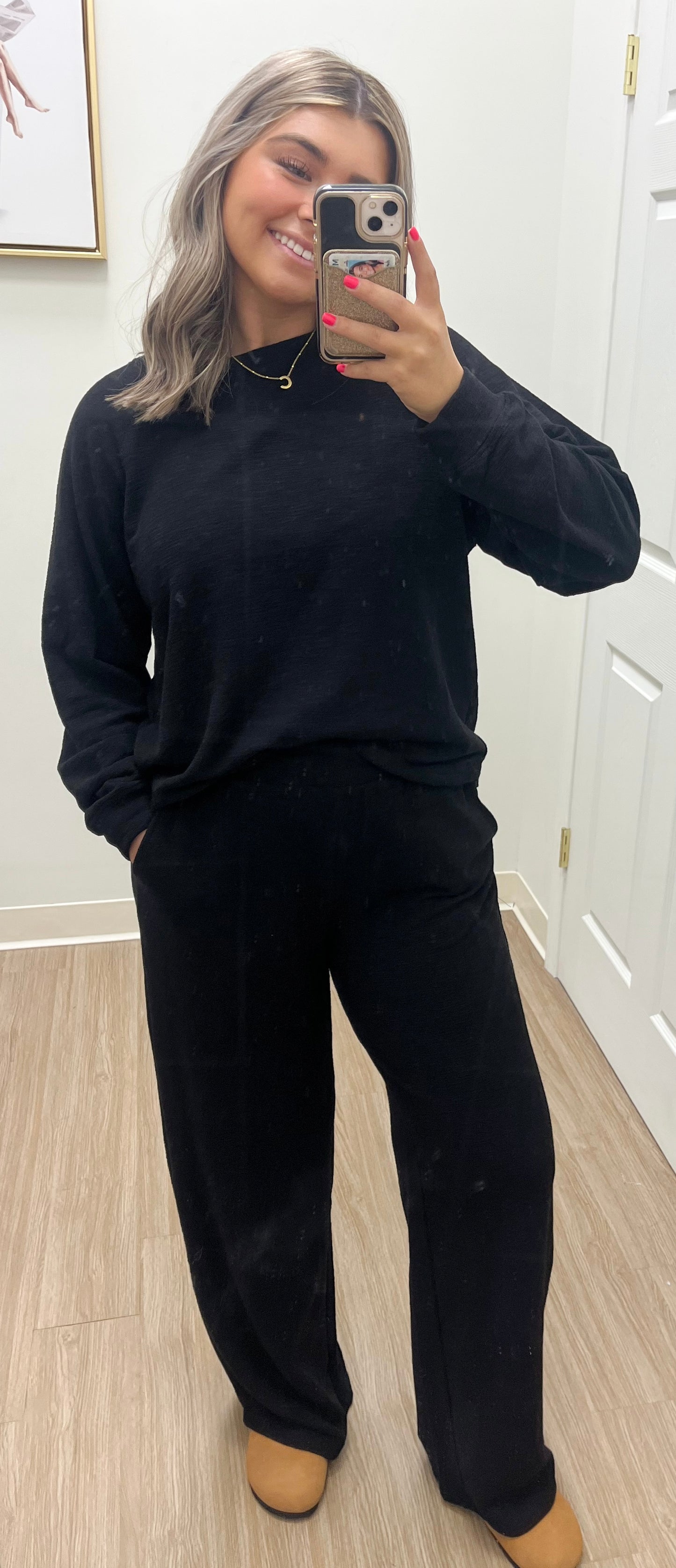Black Long Sleeve Everyday Set