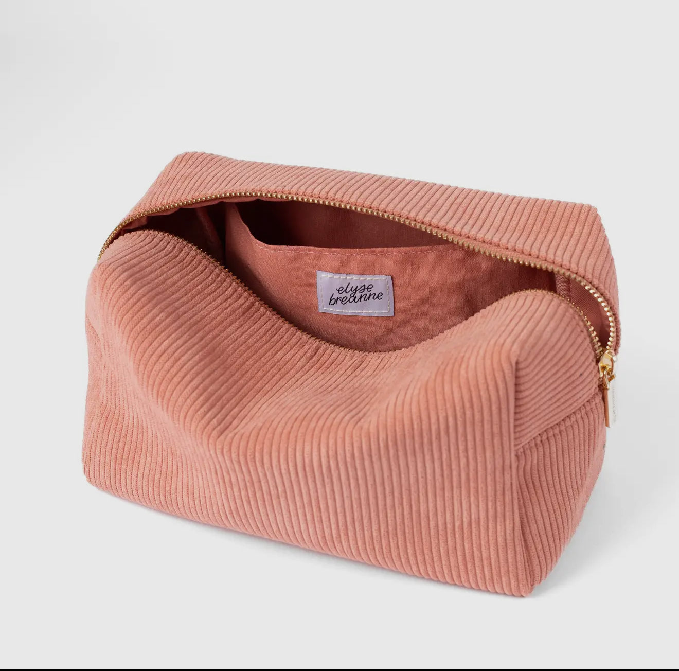Peony Corduroy Cosmetic Bag- EBD