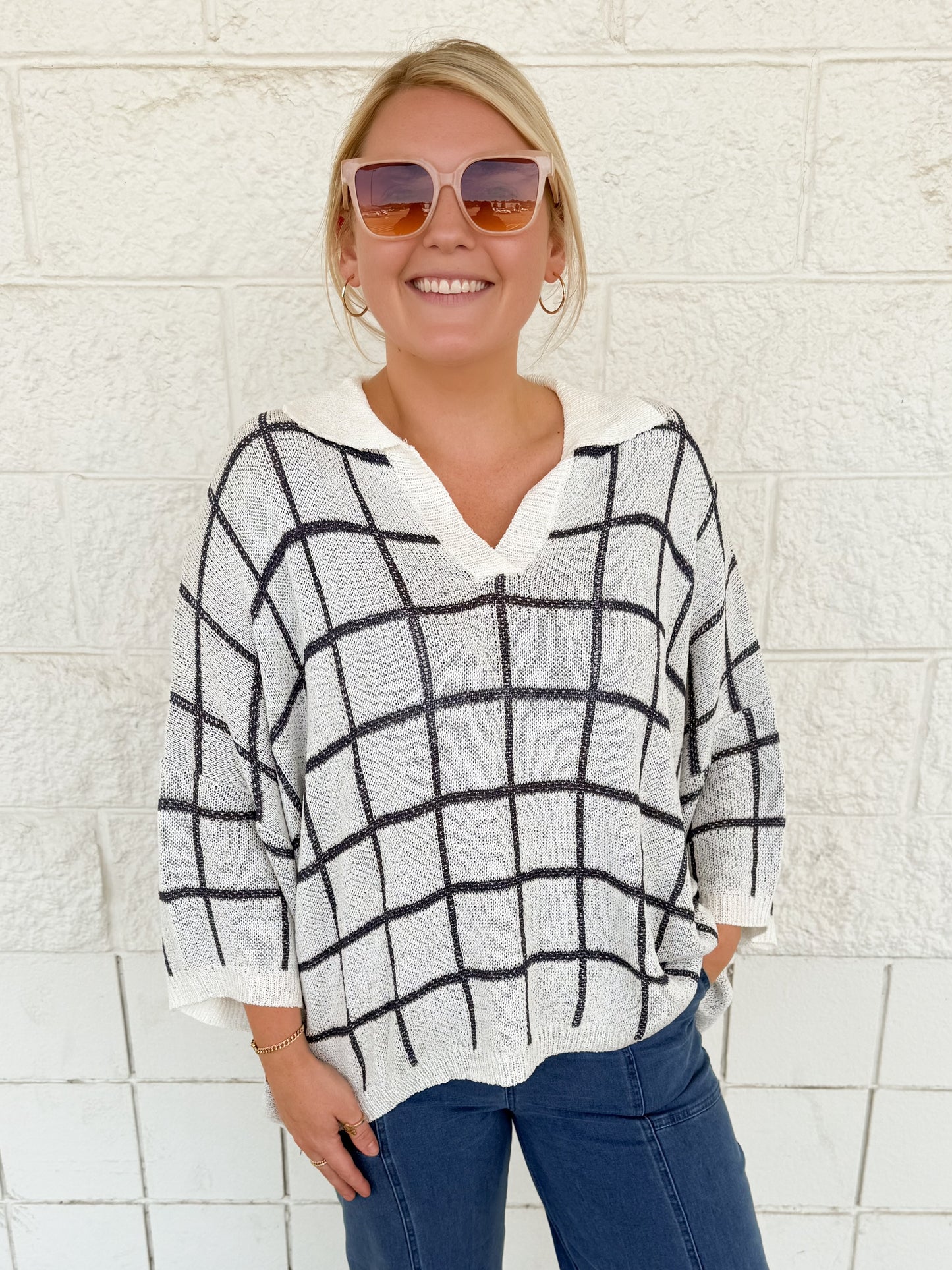 Navy Lux Top