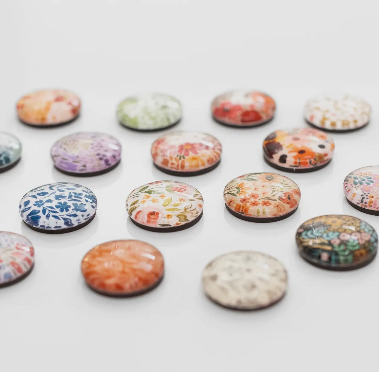 Floral Glass Magnets- EBD