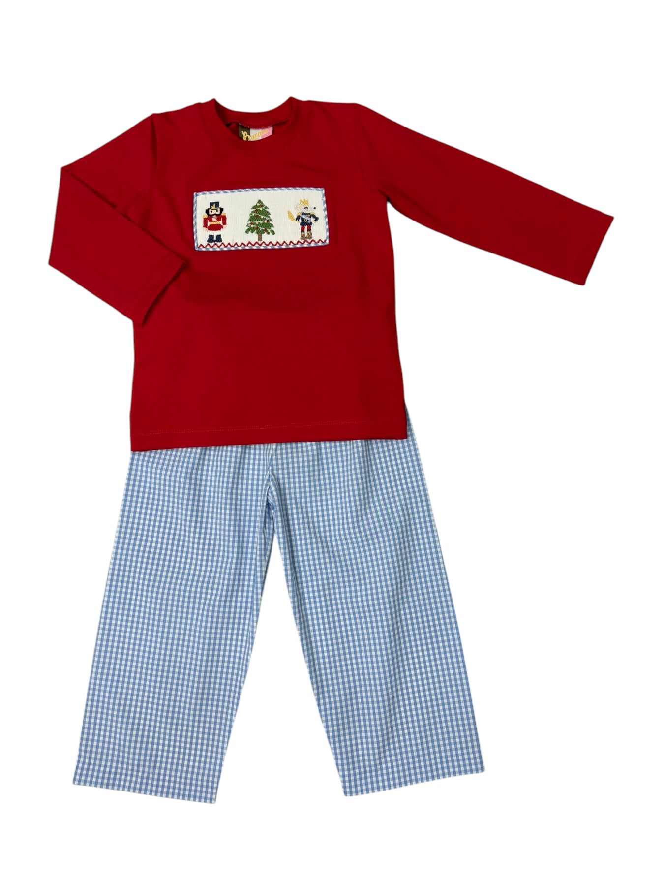 Nutcracker Smocked Boy Pant Set Banana Split