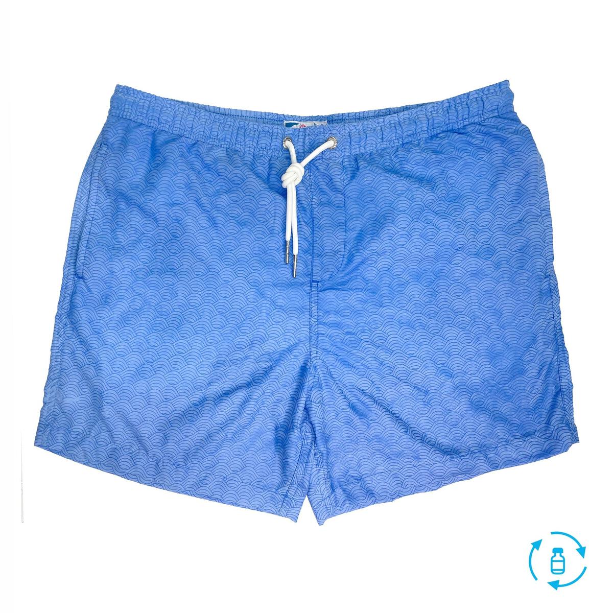 Youth Blue To Waves Swim Trunks Bermies