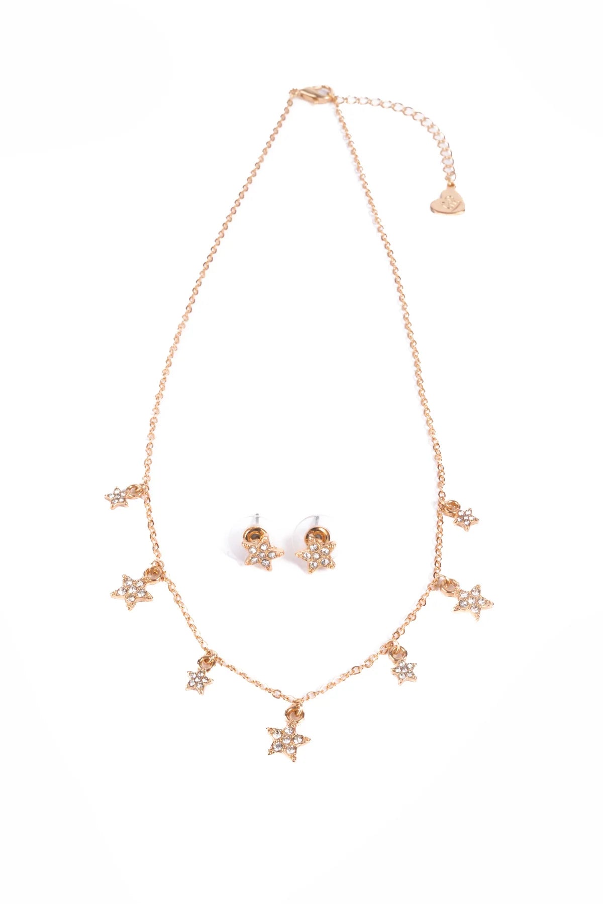Rising Star Necklace and Earring Set - GP