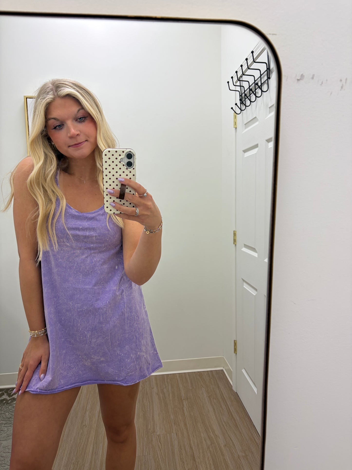 Washed Romper/Dress| Purple