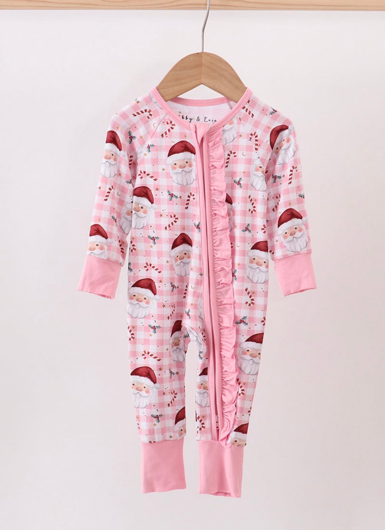 Pink Gingham Santa Sleeper