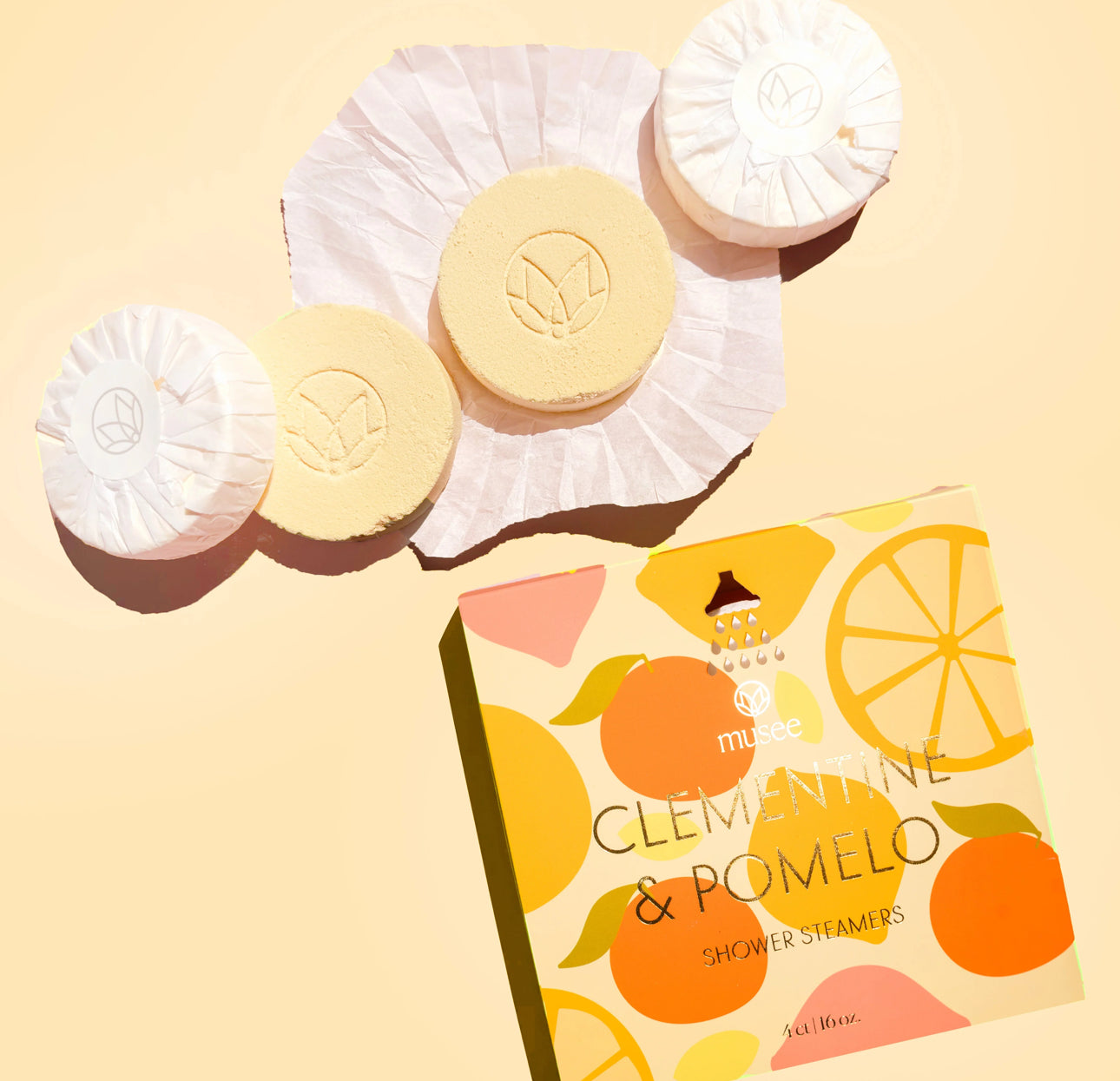 Clementine and Pomelo Shower Steamers Musee