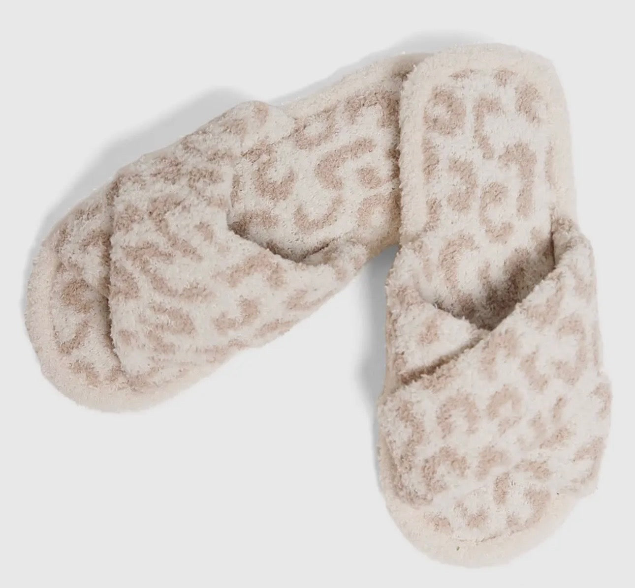 Tan Cheetah Slippers