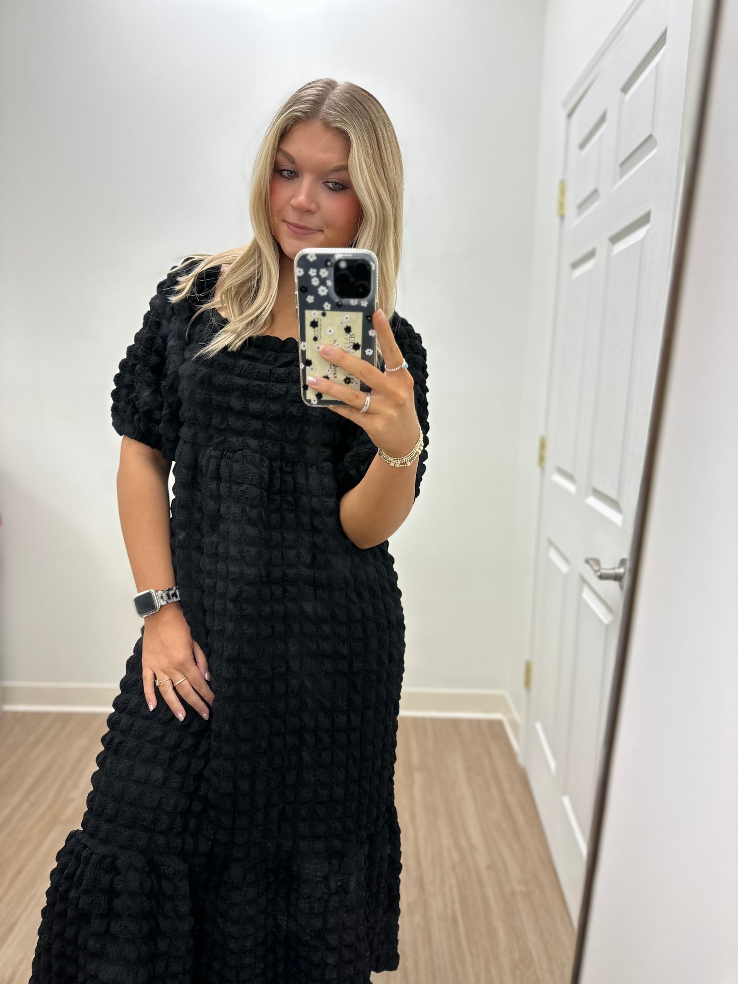 Bubble maxi black