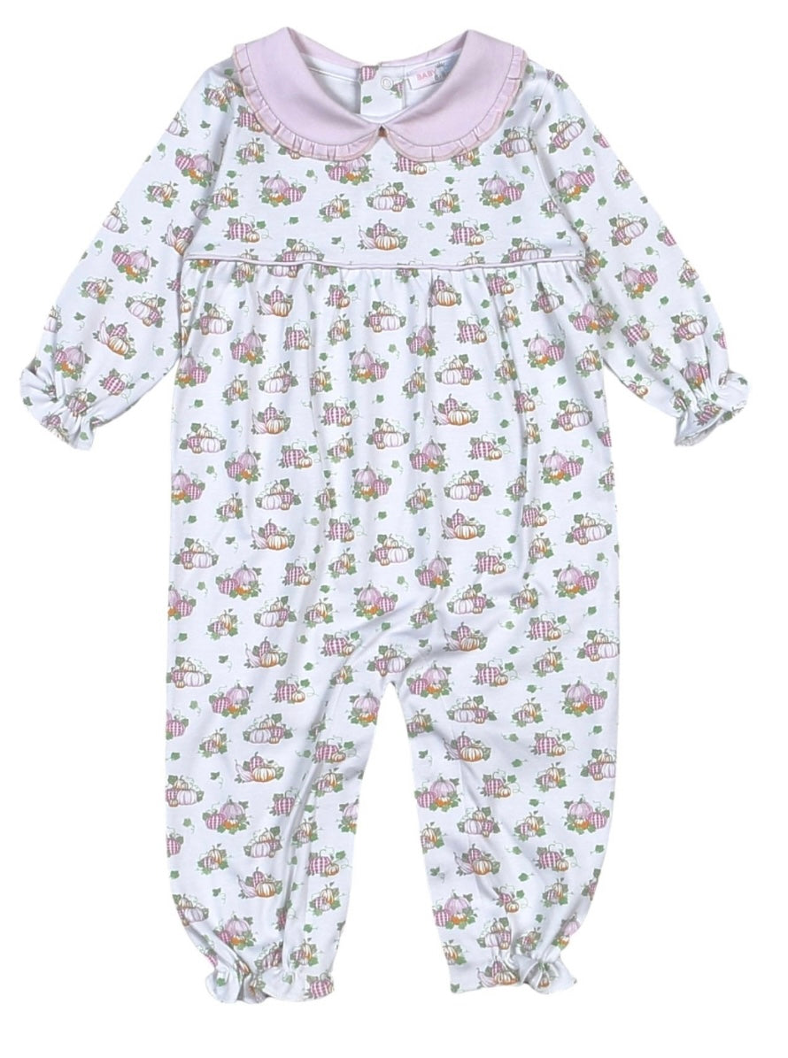 Pink Pumpkin Romper- Baby Loren