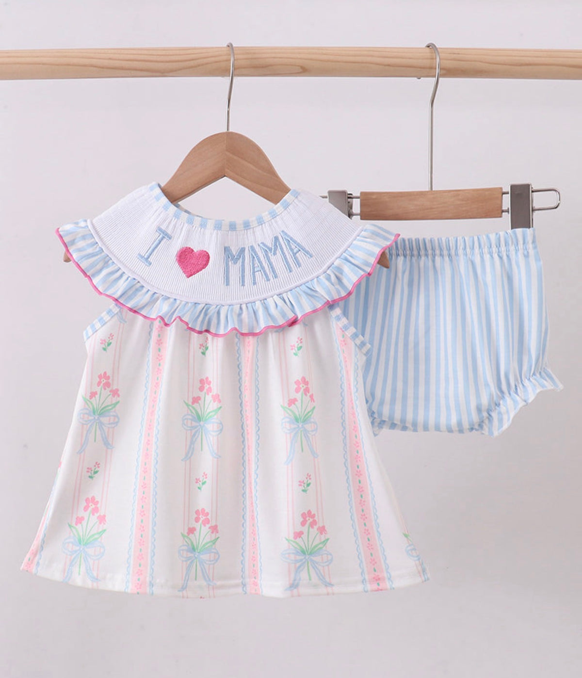 I Love Mama Bloomer Set
