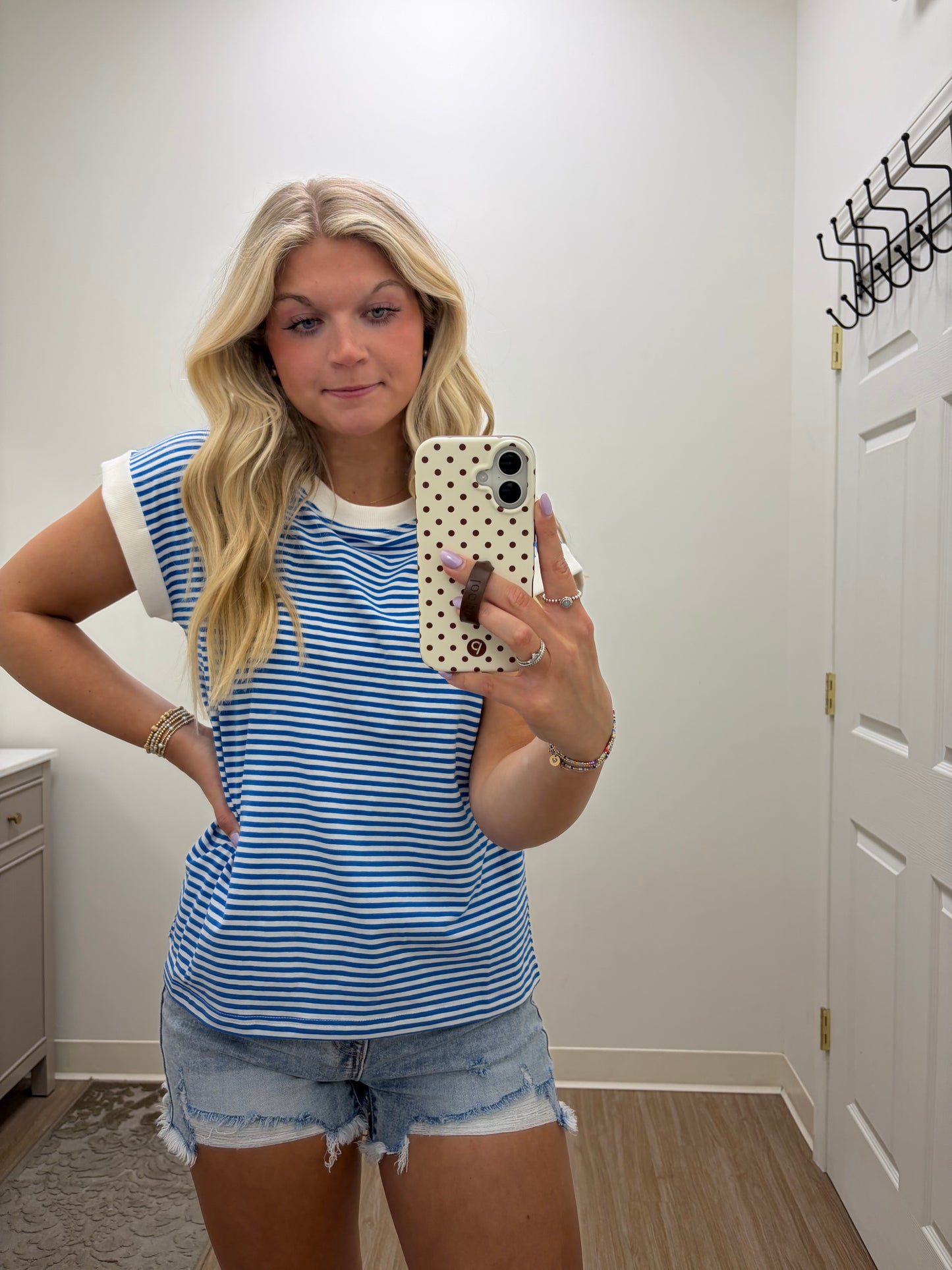 Stripe Everyday Top| Ocean Blue