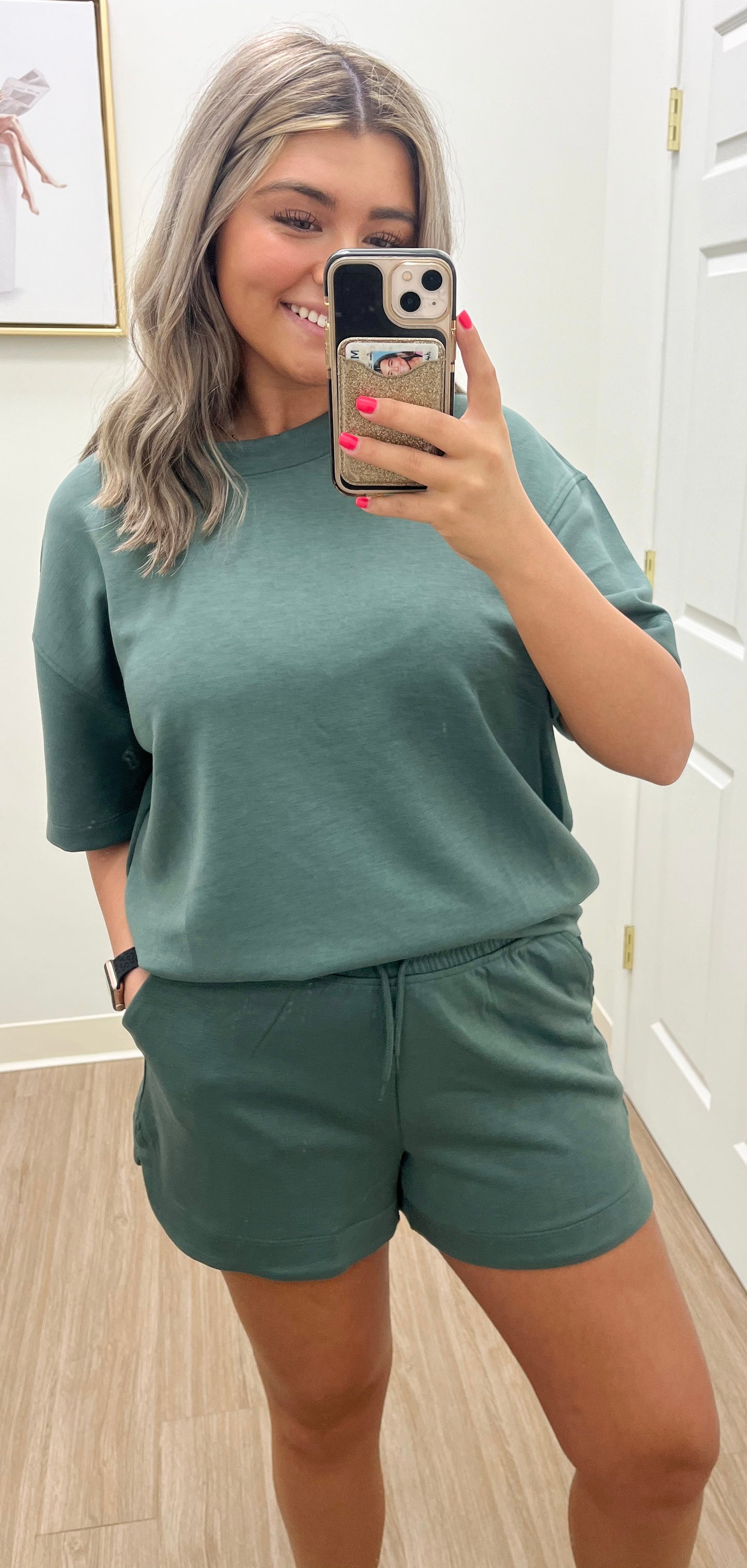 Scuba Short Set- Forest Green