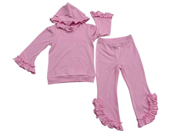 Pink Ruffle Girl Set- Jumping Jolly