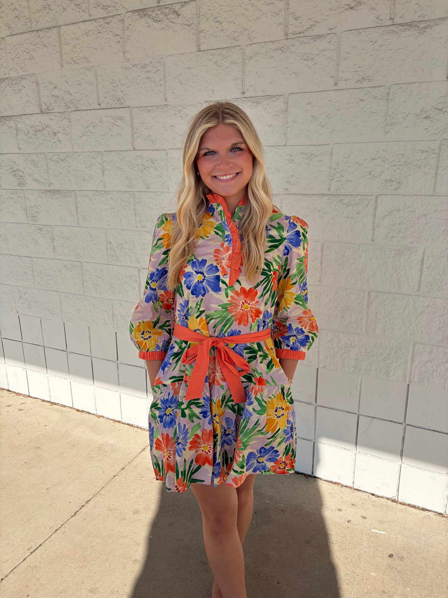 Coral Mix Dress