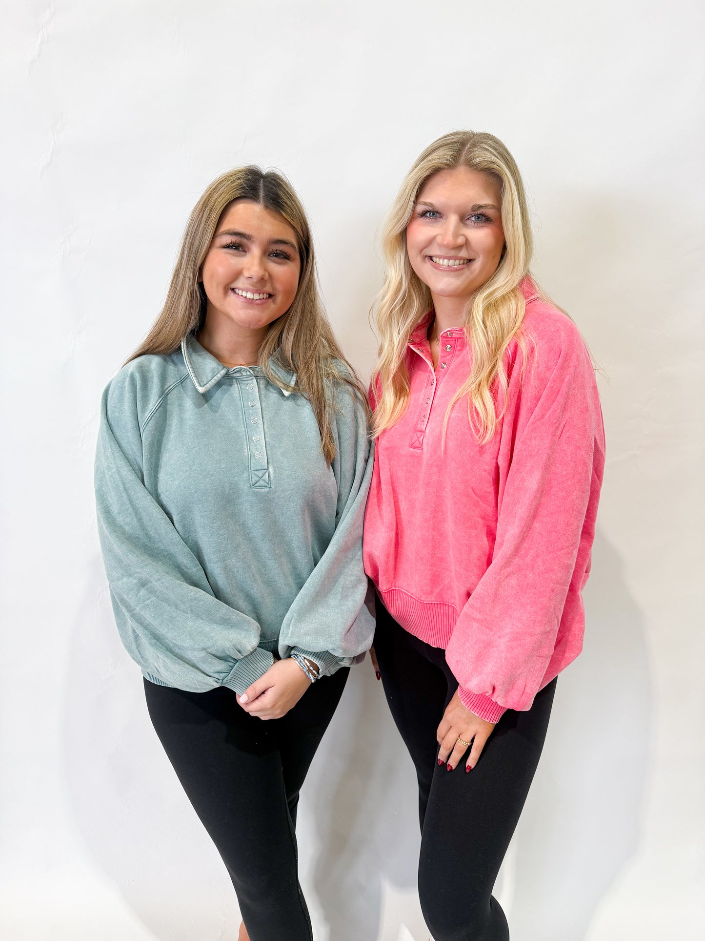 Collared Pullover | Ash Blue