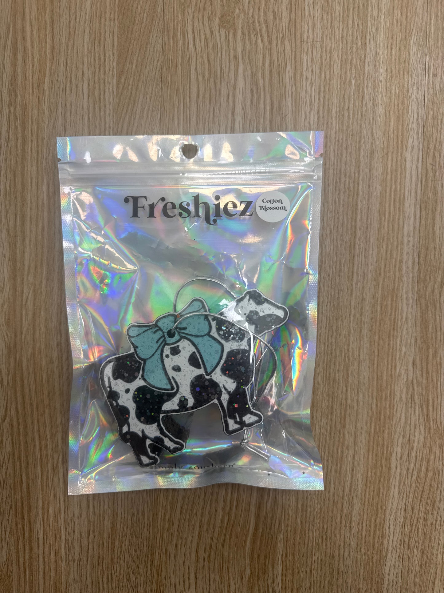 Blue Cow Freshie: Cotton Blossom