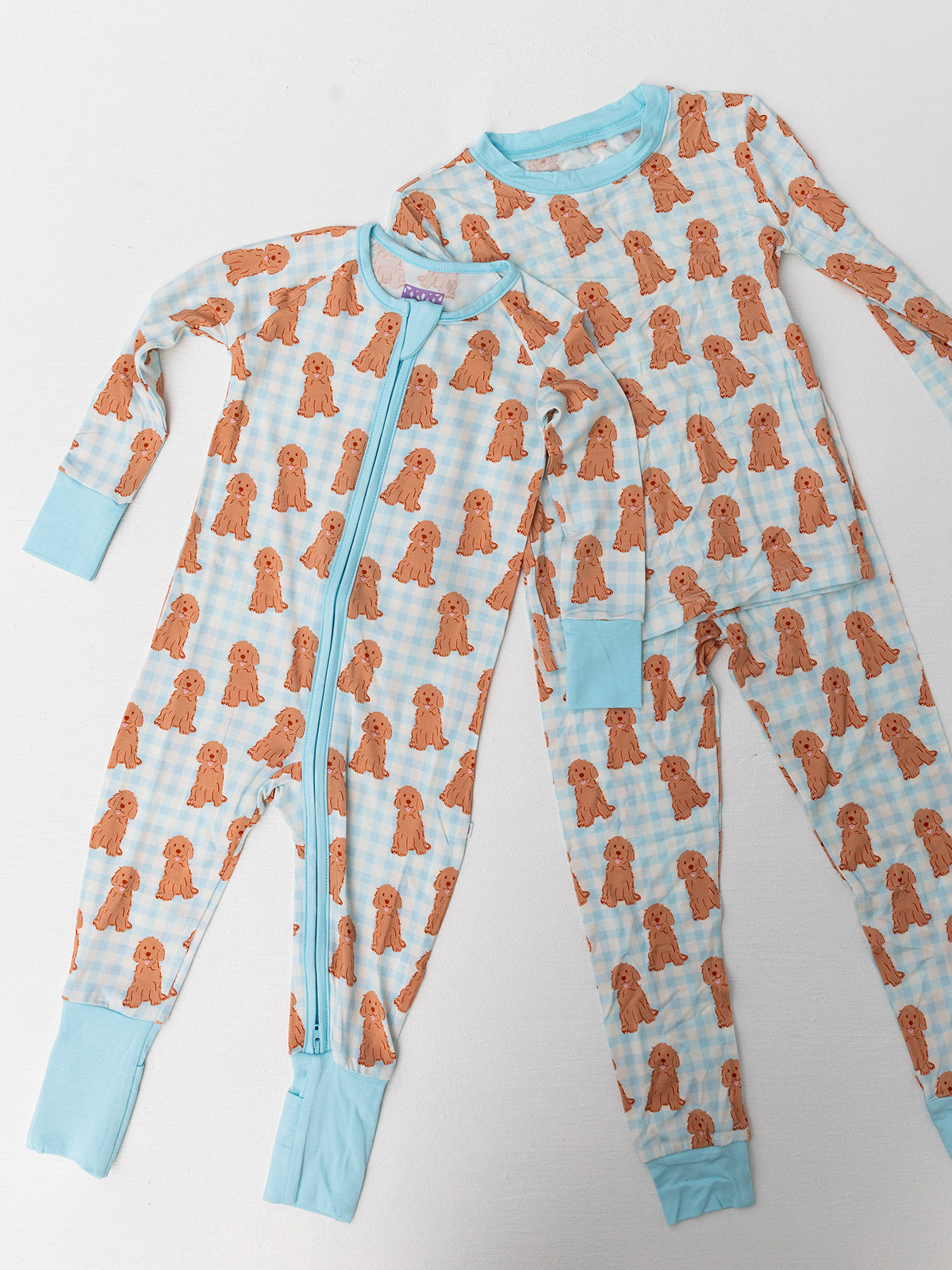 Blue Dog Bamboo PJs Set